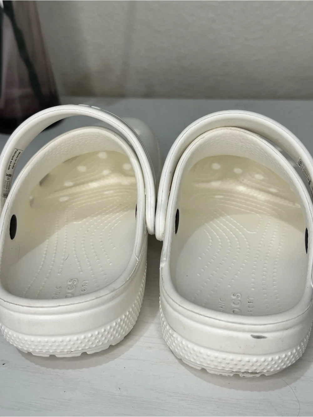 CROCS Kids White Classic Clogs